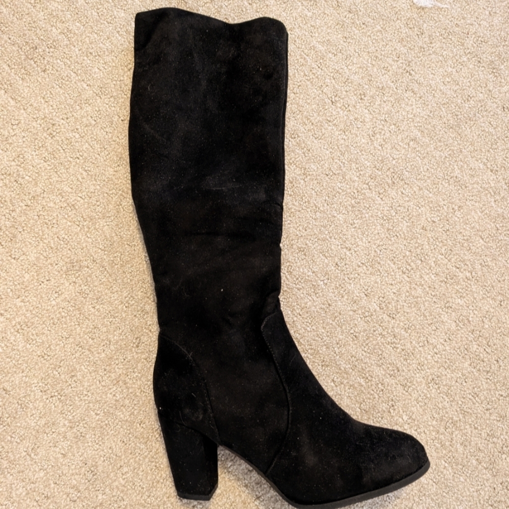 Elegant Black Women's Knee-High Boots